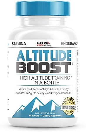 #1 Endurance Supplement - Mimics the Effects of High Altitude Training - Increases Lung Capacity and Oxygen Efficiency, 60 Tablets