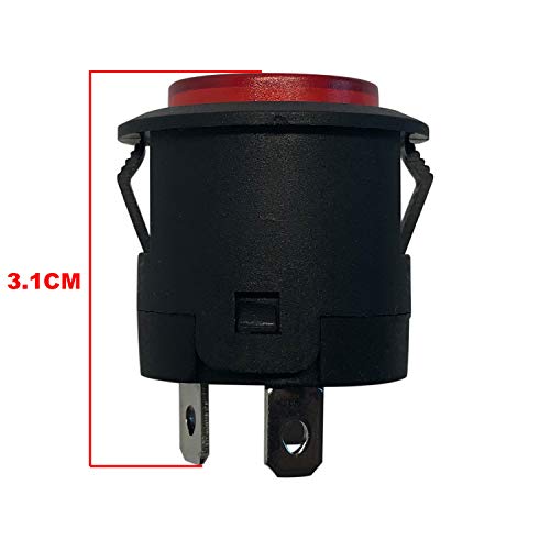 2PCS Push Button Power Supply Switch Start Button Switch for ChildrenElectric Powered Wheel Replacement Parts Kids Ride-On Car Toys Accessory Self