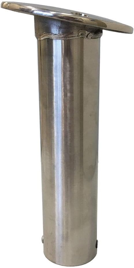 Tigress Economy Stainless Steel Gunnel Mount Rod Holder, 15° Angle, Durable and Corrosion-Resistant