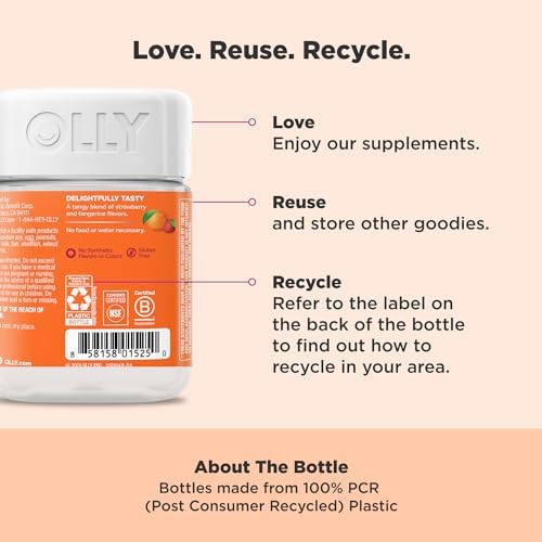 OLLY Laser Focus Gummy Supplement,* Ginseng Extract, Alpha GPC - 36 Count