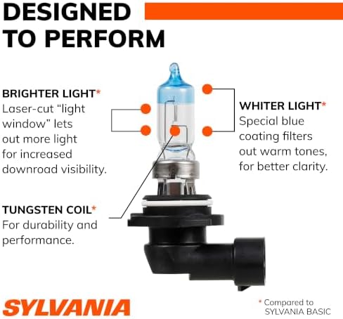 SYLVANIA - 9012 SilverStar Ultra - High Performance Halogen Headlight Bulb, High Beam, Low Beam and Fog Replacement Bulb
