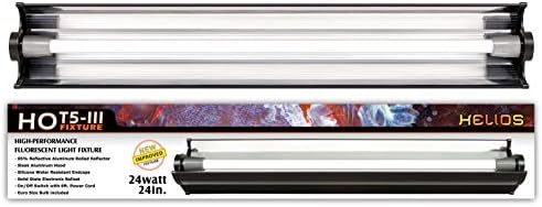 HO T5 Aquarium Light Fixture 24" & 1x HO T5 Light Bulb Ultra Spectrum Grow