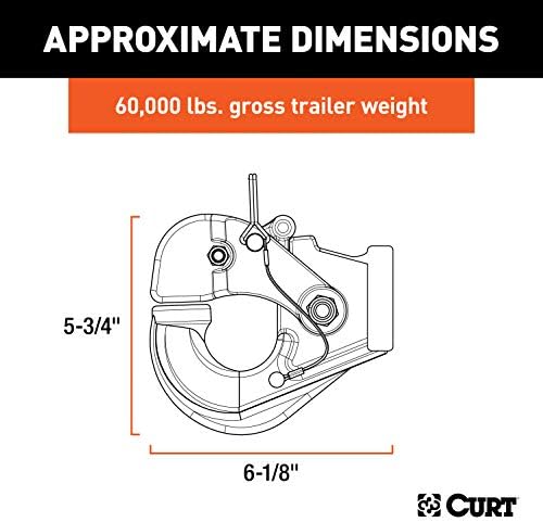 Pintle Hook (60,000 lbs., 2-1/2" or 3" Lunette Rings)