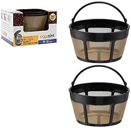 GOLDTONE Reusable 8-12 Cup Basket Coffee Filter fits Hamilton Beach Coffee Makers and Brewers. Replaces your Hamilton Beach Reusable Coffee Filter - BPA Free