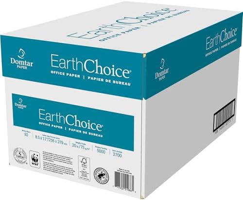 Domtar® 8 1/2" x 11" 20lb Copy Paper (DMR2700) Category: Copy and Multi Purpose Paper, 1 Ream (500 Sheets)