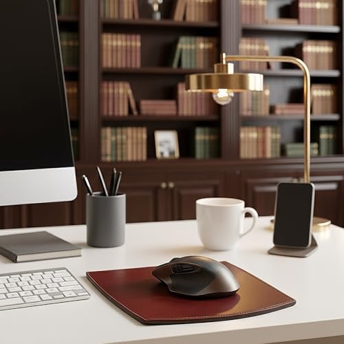 Dacasso Leather Mouse Pad, Mocha