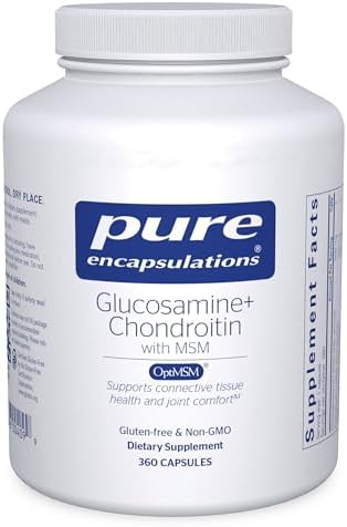 Pure Encapsulations Glucosamine Chondroitin with MSM - Supports Joint Health & Normal Cartilage Formation* - Maintains Enzyme Activity - Gluten-Free & Non-GMO - 60 Capsules | Supports Joint Health and Normal Cartilage Formation*, Maintains Enzyme Activit…