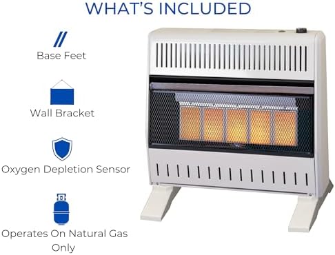ProCom Heating Liquid Propane Ventless Infrared Plaque Heater With Base Feet - 10,000 BTU, Manual Control - Model# ML100HPA-B