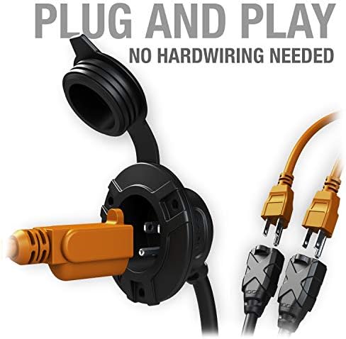 NOCO GCP2 15A AC Port Plug, 125V Power Inlet Socket