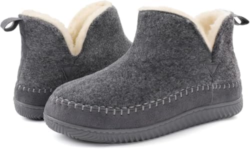 Zizor Women's Moccasin Bootie Slippers, Memory Foam House Shoes