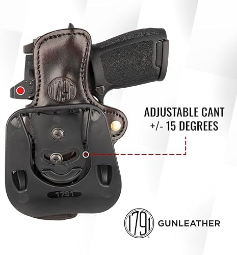 1791 Optic Ready Paddle Holster Fits Sig P320, Beretta 92FS, Walther PDP
