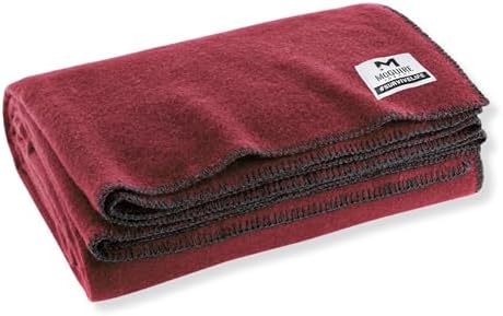 M MCGUIRE GEAR Heavy Duty Wool Blanket, Survival, Emergency, and First Aid Use – Mil-Spec, Fire Retardant