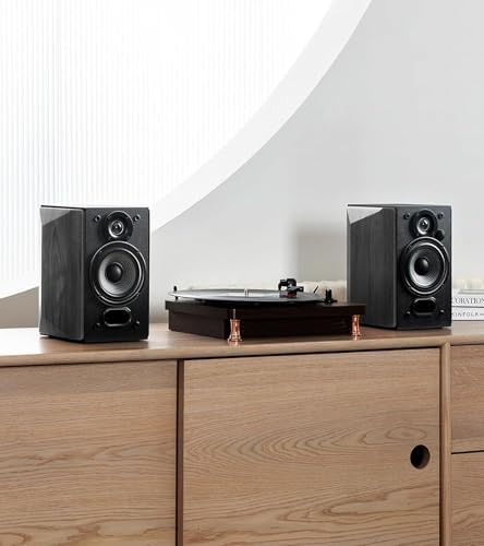 Edifier R1380DB Active Bluetooth Bookshelf Speakers - Optical/Coaxial Input - 2.0 Wireless Studio Monitor Speaker - 42W RMS (Black)