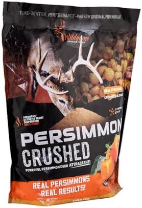 WILDGAME Innovations Persimmon Crushed Deer Attractant, 5lb Bag | Powerful Nutritious Long-Lasting Airborne Hunting Attractant with Real Persimmons