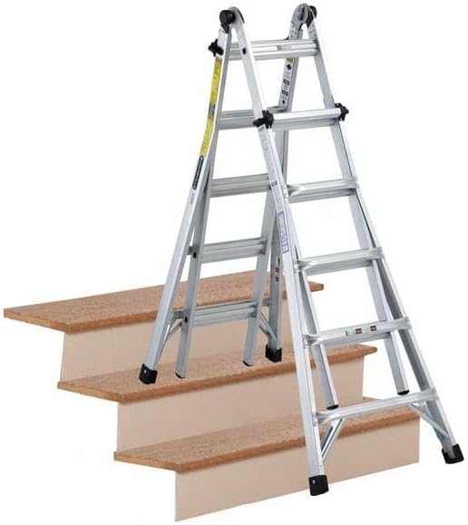 Louisville Ladder 13-Foot Aluminium Multipurpose Ladder, 300-Pound Load Capacity, Type IA, L-2098-13