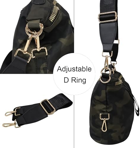 PAKFIEKS Women Nylon Handbag Anti-theft Casual Lightweight Travel Shopping Shoulder Bag Crossbody Bag