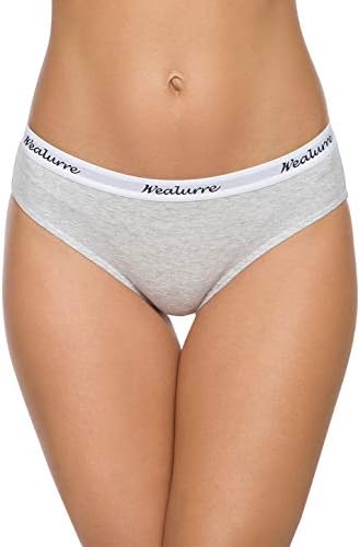 Wealurre Womens Underwear Cotton Bikini Breathable Sport Low Rise Panty for Women Multipack