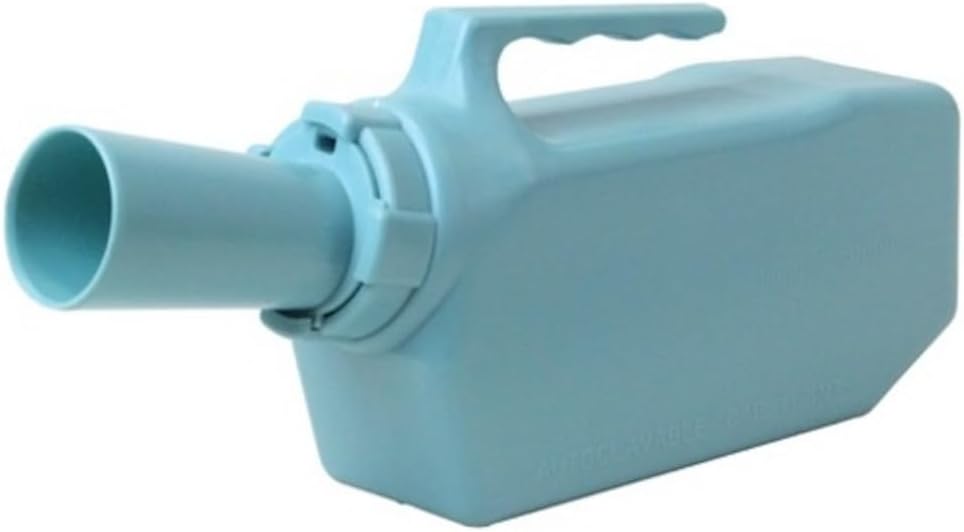 Spill Proof Male Urinal Aqua Color