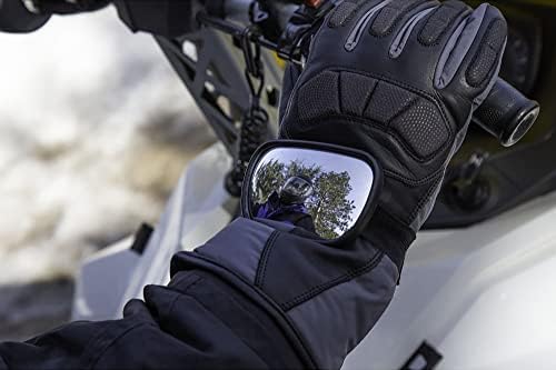 Raider R25 3.5" x 2.25" Powersports Velcro Hand Mirror for Motorcycle/Snowmobile/ATV/UTV/PWC (Single)