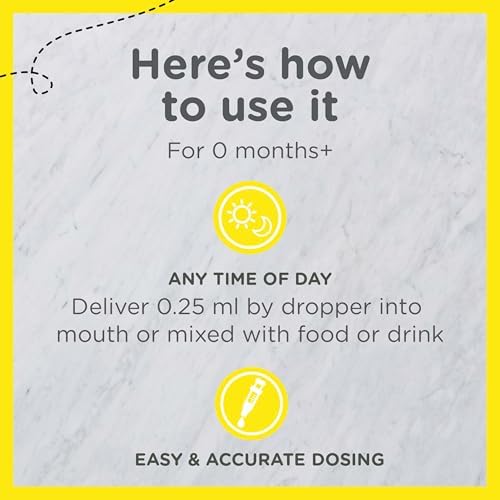 Zarbee's Baby Vitamin D Drops, 400 IU per Drop, with Dropper, 0.47 fl oz