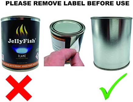 Real JellyFish Flame Premium Gel Fuel 48 Cans Indoor or Outdoor Made in USA 13oz