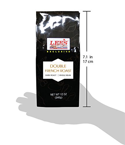 Lee's Coffee Exclusive Whole Bean Coffee, French Roast, 12 Ounce