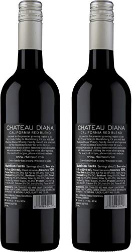 Chateau Diana Zero - Alcohol Removed California Red Wine (2x 750 ml.)