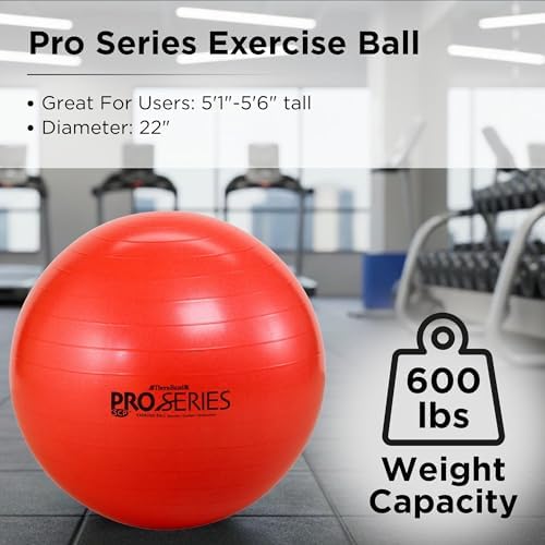 THERABAND Exercise and Stability Ball for Improved Posture, Balance, Core Fitness, Coordination and Rehab