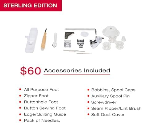 SINGER® 4432 (Grey) High Speed Heavy Duty Sewing Machine + Accessory Kit | 32 stitches deliver 110 applications, 50% more power for thick fabrics, 1100 per minute capacity, 1-step buttonhole design