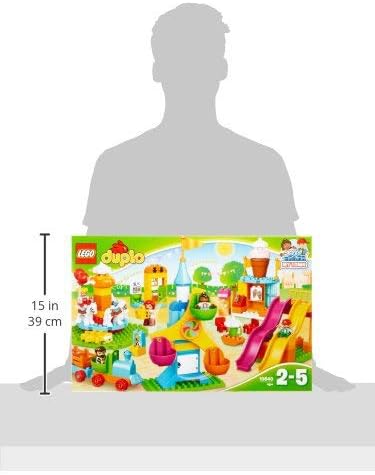 LEGO DUPLO Town Big Fair 10840 Role Play and Learning Building Blocks Set for Toddlers Including a Ferris Wheel, Carousel