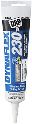 DAP Dynaflex 230 Premium Elastomeric Sealant, Clear, 5.5 Oz (7079818860)