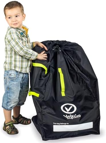 Car Seat Travel Bag For Airplane with Carrying Handle Straps, Gate Check Bag, Car Seat Bags for Air Travel Carseat Travel Cover, Carseat Travel Bag Cover for Airplane Travel