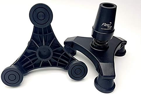 FlexTIP (TLC 5") Cool Walking Cane Tripod Foot – Free-Standing - Anti-Shock, Bending