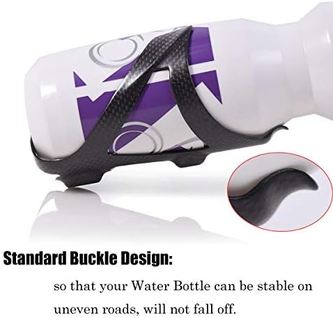 ThinkTop Ultra-Light Full Carbon Fiber Bike Water Bottle Cage Holder | Lightweight Bicycle Drink Water Cup Holder Bracket Rack for Road Bike MTB