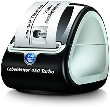 DYMO LabelWriter 450 Turbo Direct Thermal 600 x 300DPI Black,Silver Label Printer