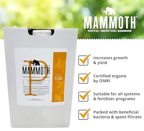 Mammoth Organic Bloom Booster | Mammoth P Organic Fertilizer Microbial Inoculant | 16% Proven Increase in Yield (250 ml)