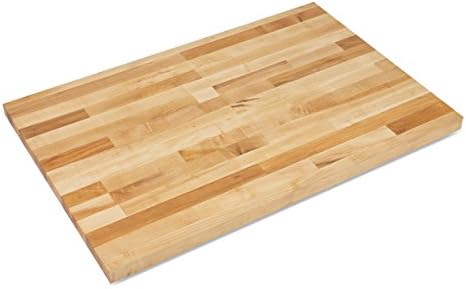 John Boos Oil Finish Non Reversible Hard Maple Bakers Table Top, 36 x 25 x 1 1/2 inch - 1 Each.