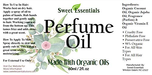 Candy Sugar Pop Type | Fragrance - Perfume Oil | 2oz Made with Organic Oils | Spray on Perfume Oil | Alcohol & Preservative Free