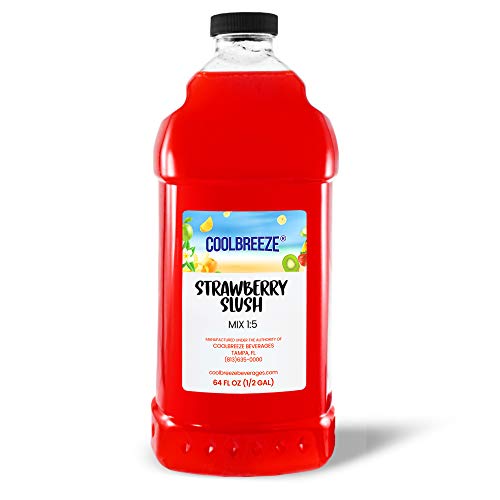 Coolbreeze Mango Slush Frozen Drink Machine Mix - Shelf Stable Ready to Use 1:5 Ratio Flavor Syrup for Daiquiri/Slushie/Snowcone