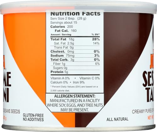 Joyva Sesame Tahini 15 Oz (Pack of 3)