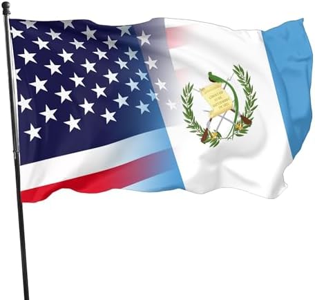 Nicaragua Nicaraguan And American Flag America USA 3x5 Ft Patriotic Banner Outdoor Indoor Decoration National Flags for Garden Car Yard Outside Decor