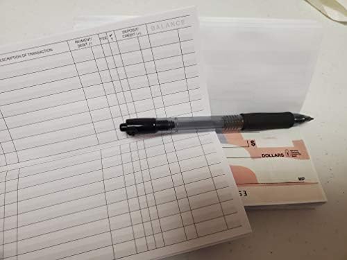 Checkbook Register, Made in The USA, Check Registers for Personal, Blank Ledger Transaction Registers for Personal or Business Bank, Check Register Book (23-24-25 Calendars, 10)