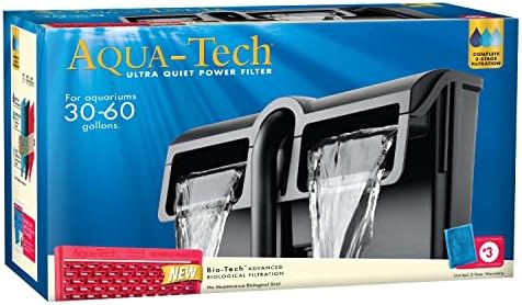 Aqua-Tech Ultra Quiet Power Filter, For Aquariums 20-40 Gallons