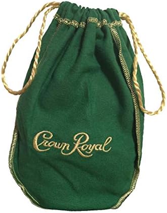 Crown Royal Green Bag Regal Apple with Golden Drawstring