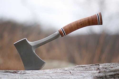 ESTWING Sportsman's Axe - 14" USA Made Special Edition Camping Hatchet with Forged Steel Construction & Genuine Leather Grip - E24ASEA | Made in USA, Outdoor Versatility, Genuine Leather Grip, Forged In One Piece, Heavy Duty Sheath