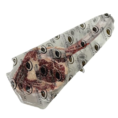Broadleaf, Wagyu Tomahawk Steak, Bone-in Cut, Fresh, 4 count of 28 oz each, 10 lb Case, Perfect for Premium Steak Programs, Beautifully Marbled, MS 3+