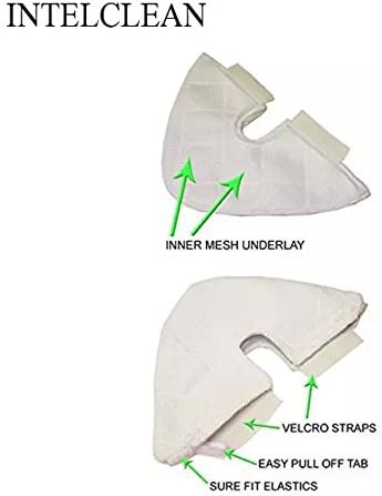 3 Replacement Triangle Pads Compatible with Shark Euro Pro Pocket Steam Mop S3501, S3601, S3801CO, S3901 with Triangle Mop Head