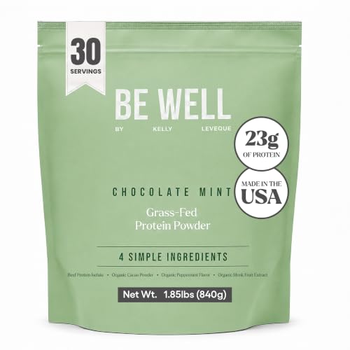 Be Well by Kelly Grass Finished Beef Protein Powder Vanilla Flavor