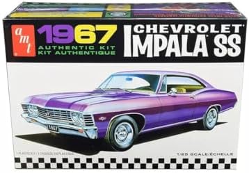 AMT 981 1967 Chevrolet Impala SS 1:25 Scale Plastic Model Kit - Requires Assembly