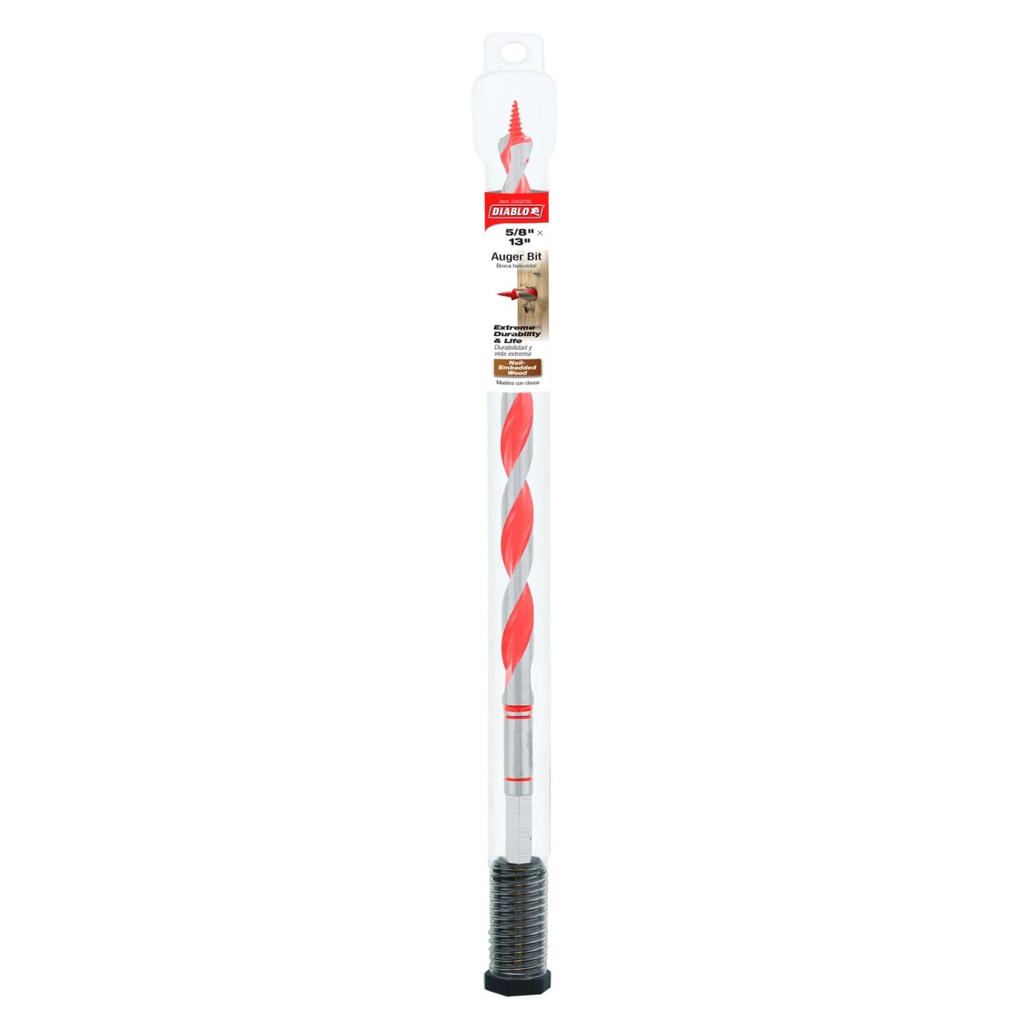Diablo Auger Bit - 3/4" Diameter, 7/16" Hex Shank, 17-1/2" Length